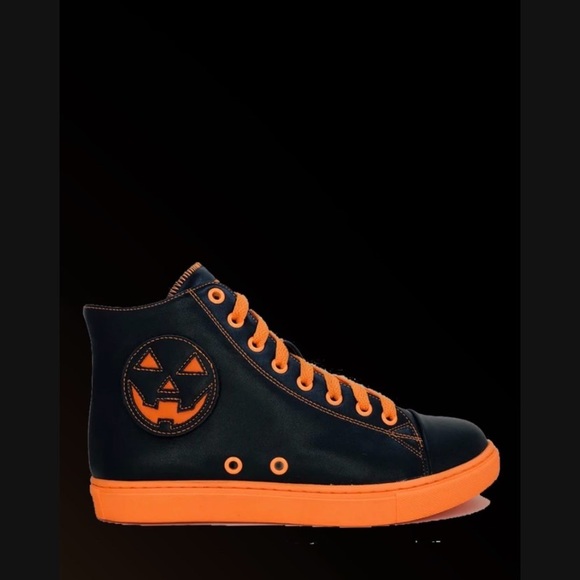Strange Cvlt Halloween Jack-o-lantern high tops - Picture 3 of 4